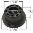 Load image into Gallery viewer, Ridetech Delrin Control Arm Single Bushing (2in Large OD / 1.5in Small OD / .750in ID / 1.00 OAL)
