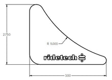 Load image into Gallery viewer, Ridetech Gusset 1/8in Mild Steel 2.75in x 3.5in - Side View