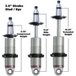 Load image into Gallery viewer, Ridetech HQ Series CoilOver Shock 3.6in Travel 2.5in Coil Eye/Stud Mounting 9.425inx13.025in - Detail View