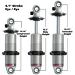 Load image into Gallery viewer, Ridetech HQ Series CoilOver Shock 4.1in Travel 2.5in Coil Eye/Eye Mounting 10.125inx14.225in - Main Product View