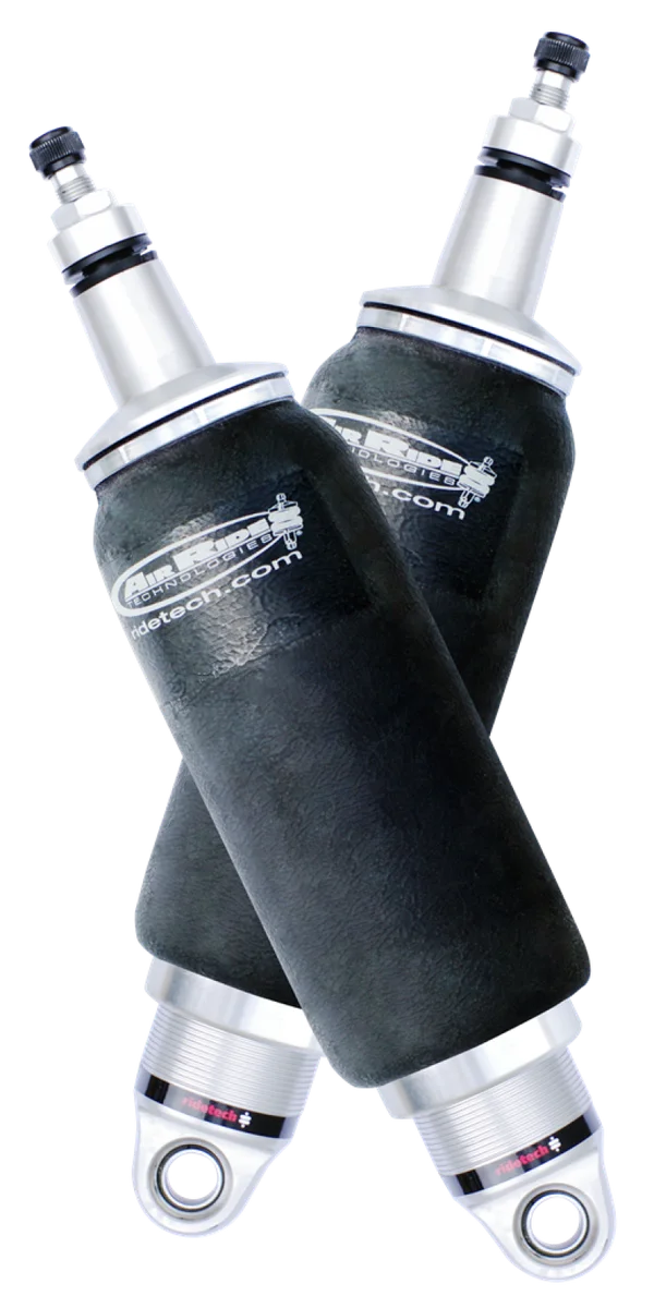 Ridetech HQ Series Rear ShockWaves 5in Travel 5in dia Rolling Sleeve .625 Bearing/Short Stud - Side View