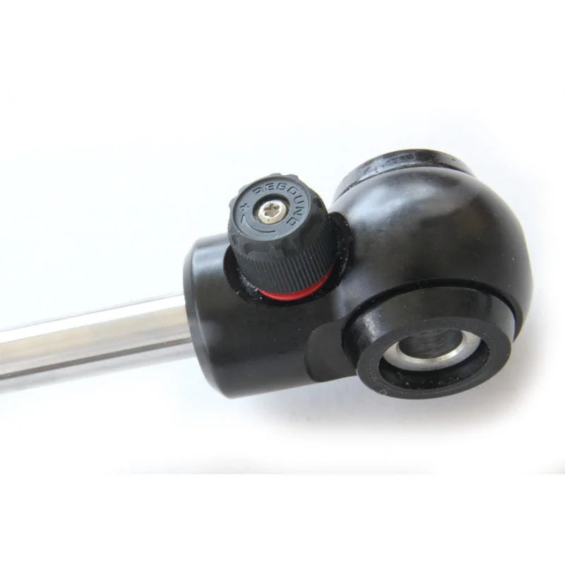 Ridetech HQ Series Shock Absorber Single Adjustable 5.25in Stroke Eye/Stud Mounting 9.05in x 14.3in - Back View