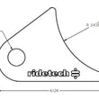 Load image into Gallery viewer, Ridetech Large Rear Axle Tab for Tri Link No Powdercoat - Side View