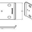 Load image into Gallery viewer, Ridetech Large U-Bolt Plate - Side View