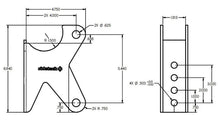 Load image into Gallery viewer, Ridetech Parallel 4 Link Axle Bracket - Side View
