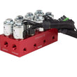 Load image into Gallery viewer, Ridetech RidePro 4-Way Solenoid / Air Valve Block Fittings Not Included - Side View