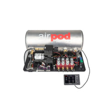 Load image into Gallery viewer, Ridetech RidePro E5 Air Ride Suspension Control System 3 Gal Single Compressor AirPod 1/4in Valves - Side View