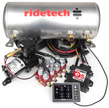 Load image into Gallery viewer, Ridetech RidePro E5 Air Ride Suspension Control System 3 Gallon Single Compressor 1/4in Valves - Main Product View