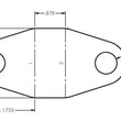 Load image into Gallery viewer, Ridetech Rod End Bracket .87 Wide - Side View