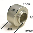 Load image into Gallery viewer, Ridetech Shock Mount Spacer w/ 1/2in I.D. For Cantilever Pin or Shock Stud - Side View