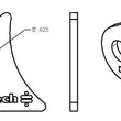 Load image into Gallery viewer, Ridetech Small Rear Axle Tab for Tri Link - Side View