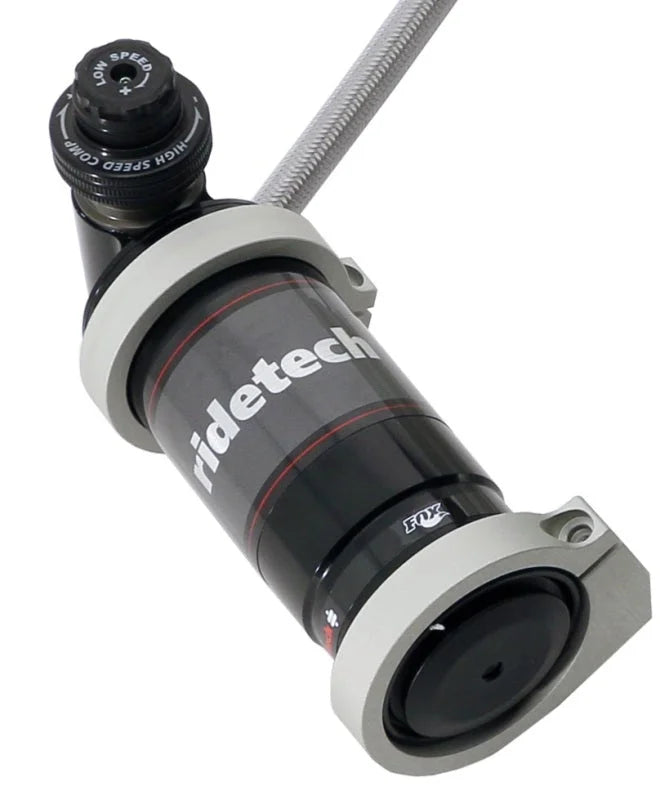 Ridetech TQ Coilover Shock Triple Adjustable 5.2in Stroke / 2in Stud Mount - Single - Detail View