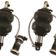Load image into Gallery viewer, Ridetech TQ Series ShockWaves 2.6in Travel 6.5in dia Double Convoluted .625in Bearing/2in Stud - Main Product View