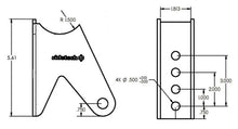 Load image into Gallery viewer, Ridetech Tri Link Axle Bracket - Side View