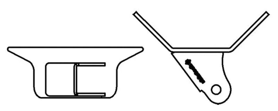 Ridetech Tri Link Wing Bracket Assembly Left - Side View
