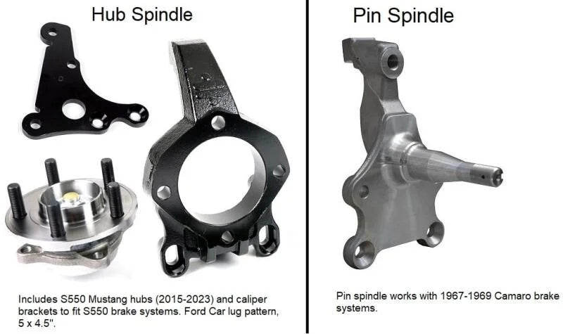 Ridetech TruTurn Suspension System w/ Hub Spindles fits 1961-1965 Ford Falcon - Side View