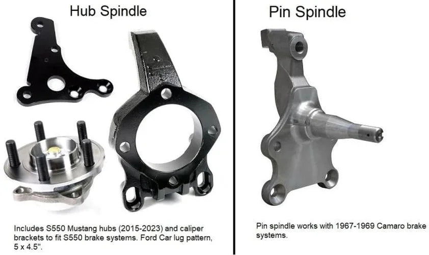 Ridetech TruTurn Suspension System w/ Hub Spindles fits 1961-1965 Ford Falcon - Side View