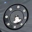 Load image into Gallery viewer, Ridetech Universal Locking Gas Cap (Black Anodized) - Side View