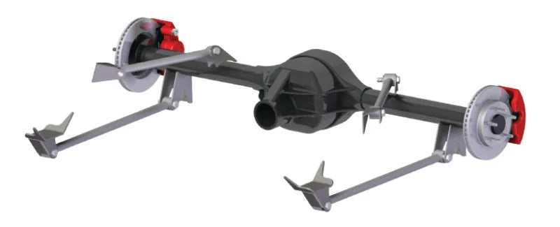 Ridetech Universal Weld-in Triangulated 4 Link Kit Black Powdercoated - Installation View