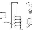Load image into Gallery viewer, Ridetech Weld On Rear Axle Bracket for Bolt-On 4 Link - Side View