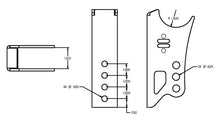 Load image into Gallery viewer, Ridetech Weld On Rear Axle Bracket for Bolt-On 4 Link - Side View