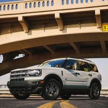 Load image into Gallery viewer, Rigid 2021+ Ford Bronco Sport A-Pillar D-SS Series Side Shooter Light Mount Kit - Installation View