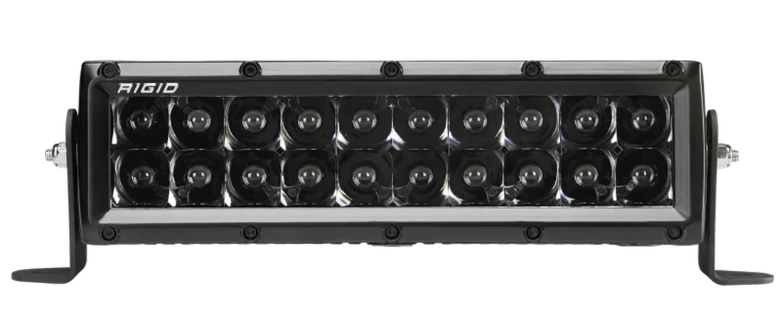 Rigid Industries 10in E Series Spot - Midnight Edition - Side View