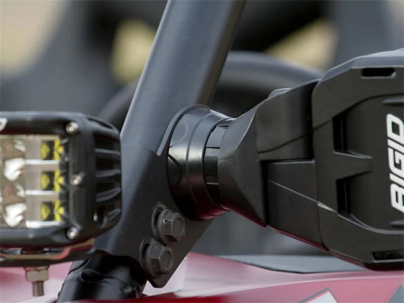 Rigid Industries 14-17 Polaris RZR Turbo Reflect A-Pillar Mount - Side View