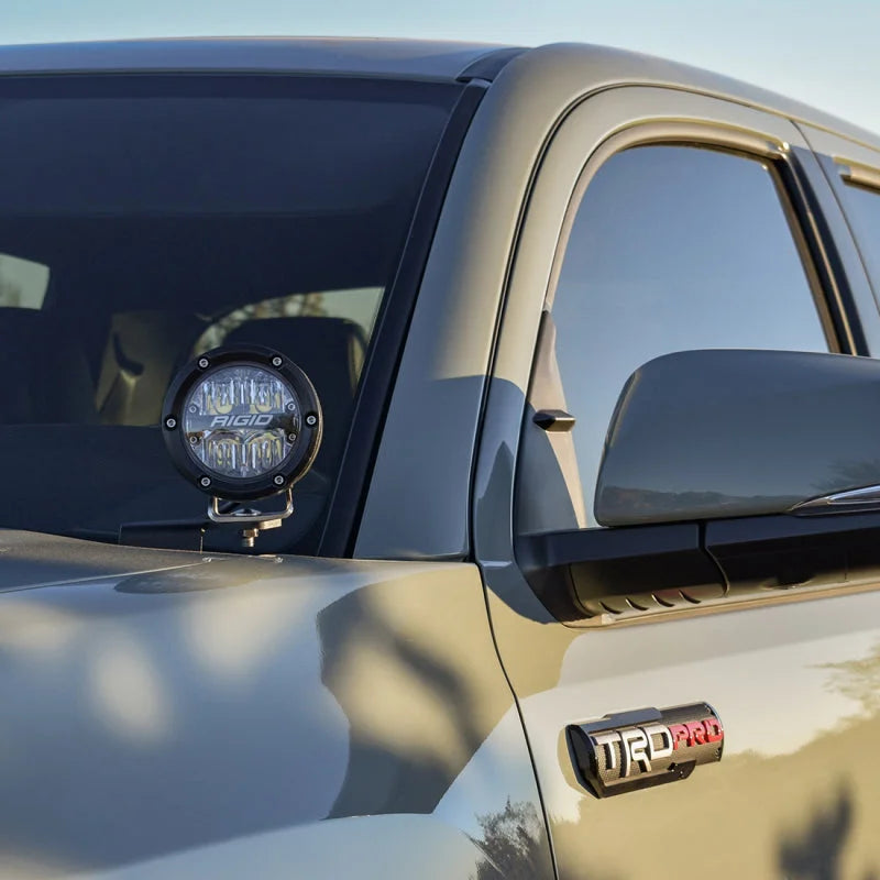 Rigid Industries 16-20 Toyota Tacoma A-Pillar Mount (Fits 360-Series, D-Series, D-SS) - Side View