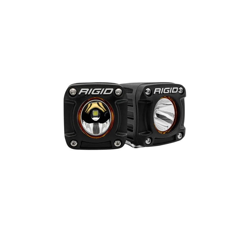 Rigid Industries 2017+ Polaris Pro R/Turbo R Revolve A-Pillar Light Kit - Side View