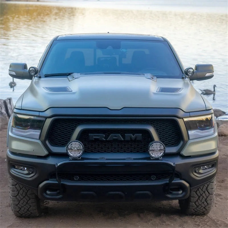 Rigid Industries 2019+ Dodge Ram 1500 A-Pillar LED Light Mounts - Side View