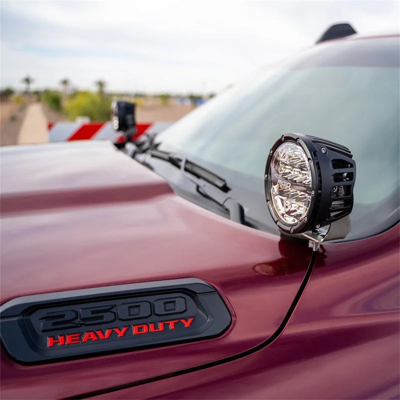 Rigid Industries 2019+ Dodge Ram 2500/3500 A-Pillar LED Light Mounts - Main Product View