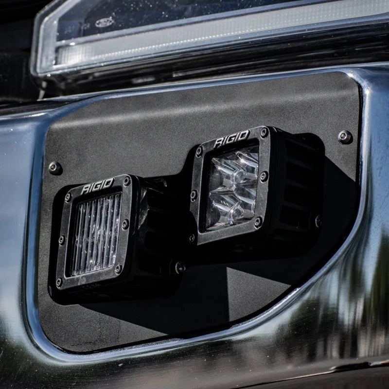 Rigid Industries 2020+ Ford Super Duty Dual Fog Mount - Installation View
