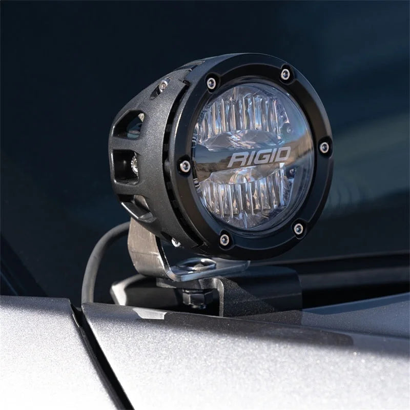 Rigid Industries 2021 Bronco Sport A-Pillar Light Mount Kit (Fits 360-Series, D-Series) - Installation View