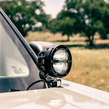 Load image into Gallery viewer, Rigid Industries 2021 Ford Bronco A-Pillar Light Mount Kit (Incl. 4In 360-Series Drive) - Installation View