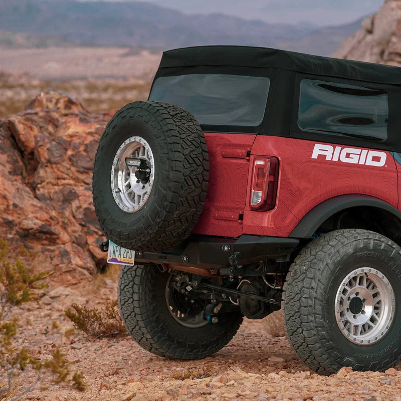 Rigid Industries 2021+ Ford Bronco Rear Chase Pod Light Kit - Side View