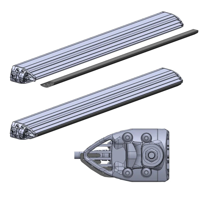 Rigid Industries 2021 Ford Bronco Roof Line Light Kit (Incl. SR spot/flood Combo Bar) - Side View