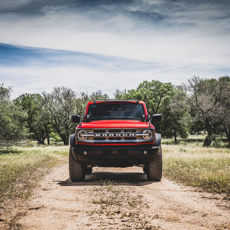 Rigid Industries 2021 Ford Bronco Roof Line Light Kit (Incl. SR spot/flood Combo Bar) - Back View