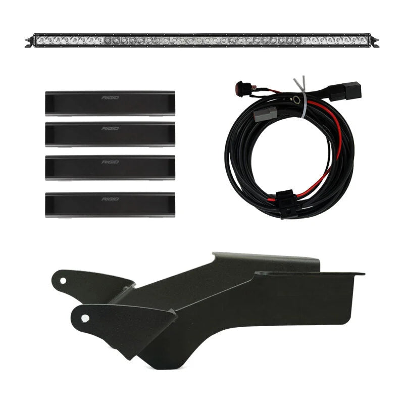 Rigid Industries 2021 Ford Bronco Roof Rack Light Kit (Incl. SR spot/flood Combo Bar) - Main Product View