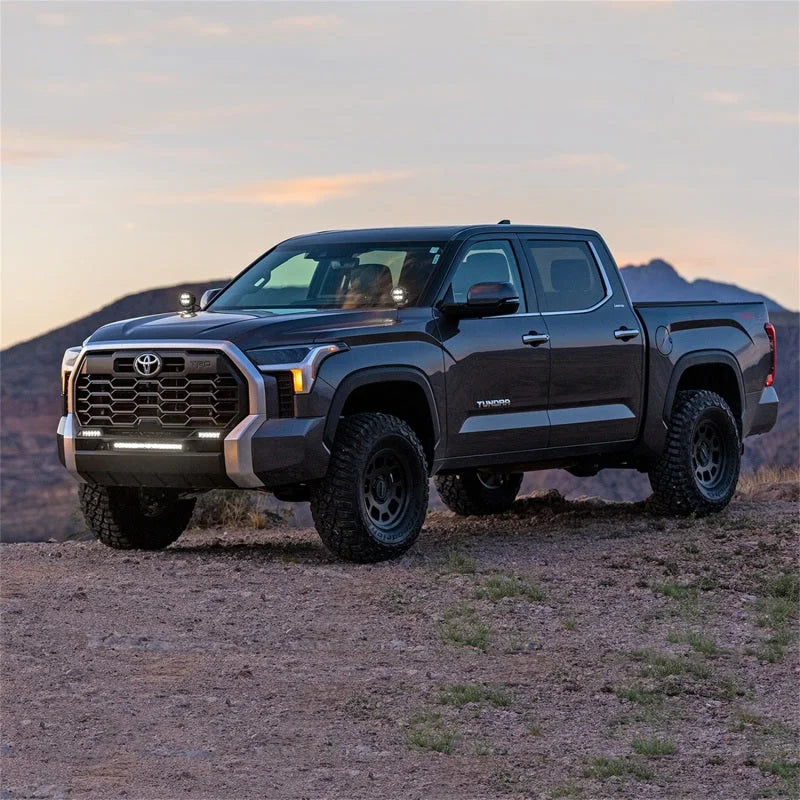 Rigid Industries 2022+ Toyota Tundra 4in. 360-Series A-Pillar Lighting Kit - Back View