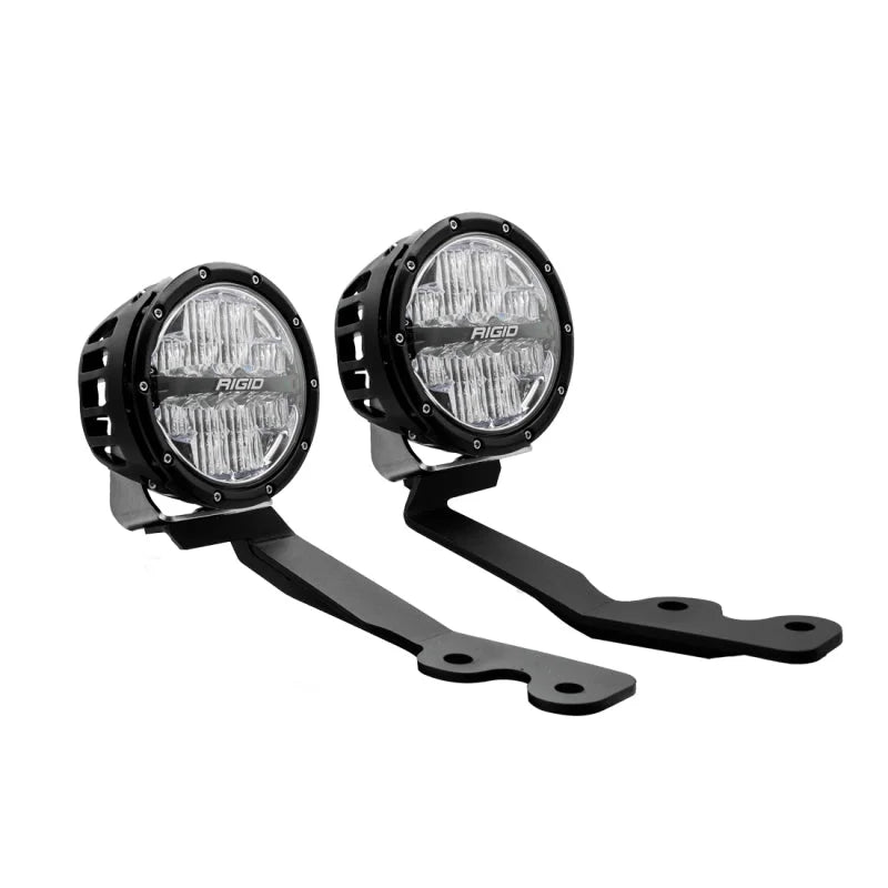Rigid Industries 2022+ Toyota Tundra 6in. 360-Series A-Pillar Lighting Kit - Back View