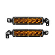 Load image into Gallery viewer, Rigid Industries 2022+ Toyota Tundra 6in SR-Series Selective Yellow Fog Light Kit - Side View