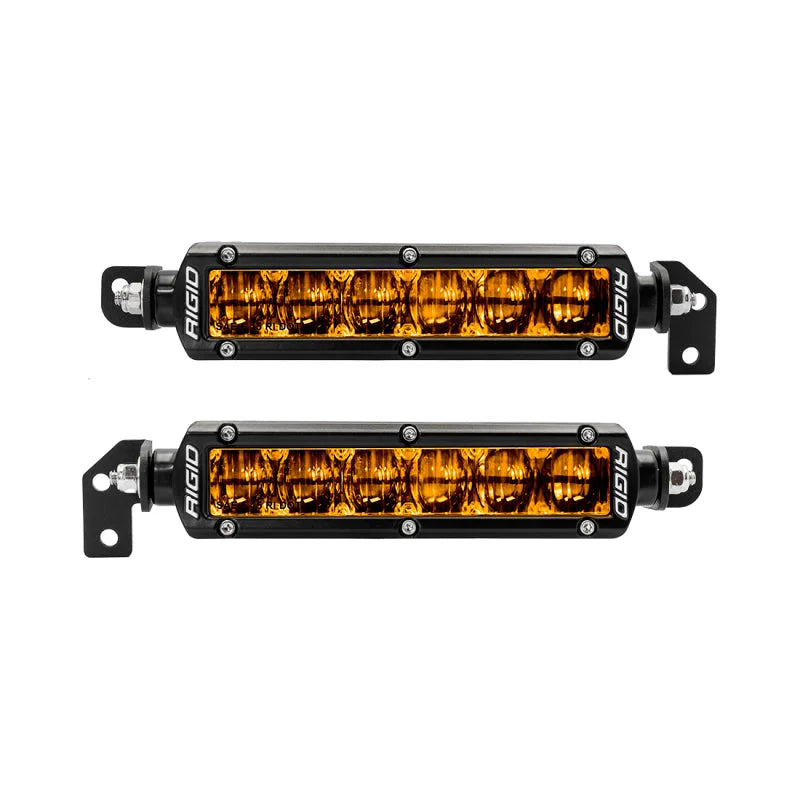 Rigid Industries 2022+ Toyota Tundra 6in SR-Series Selective Yellow Fog Light Kit - Side View