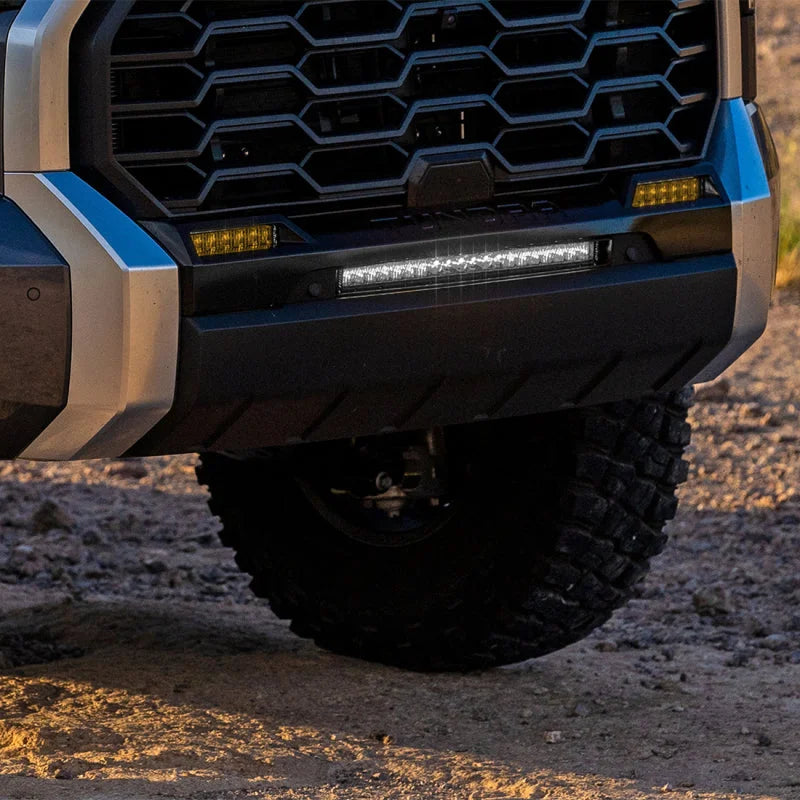 Rigid Industries 2022+ Toyota Tundra 6in SR-Series Selective Yellow Fog Light Kit - Detail View