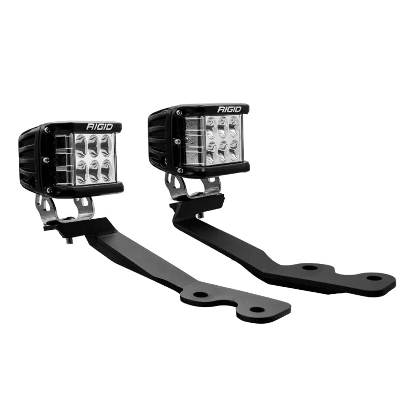 Rigid Industries 2022+ Toyota Tundra A-Pillar Lighting Kit (Fits 360-Series, D-SS Series) - Back View