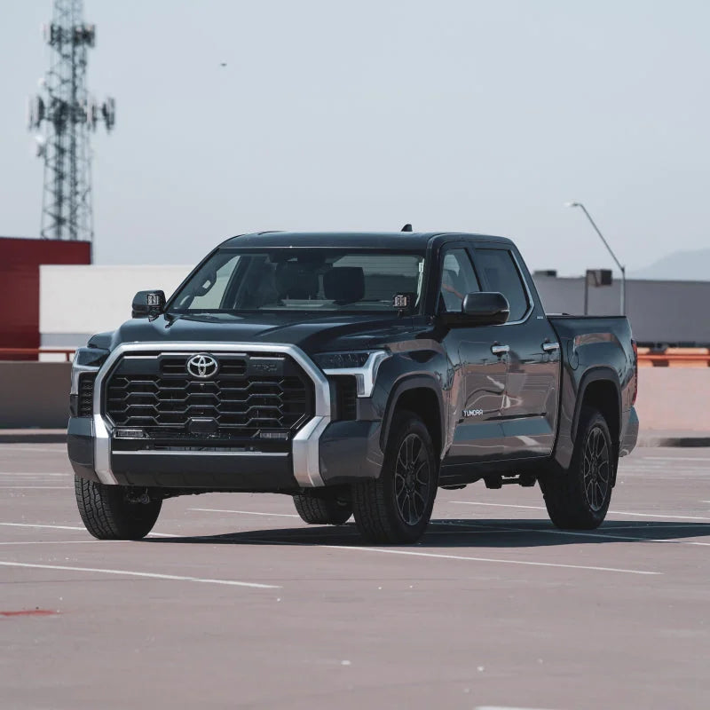 Rigid Industries 2022+ Toyota Tundra A-Pillar Lighting Kit (Fits 360-Series, D-SS Series) - Installation View
