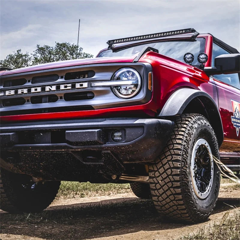 Rigid Industries 21+ Ford Bronco(Excl. 1st Edition) 360-Series PRO SAE Fog Light Kit - White - Installation View