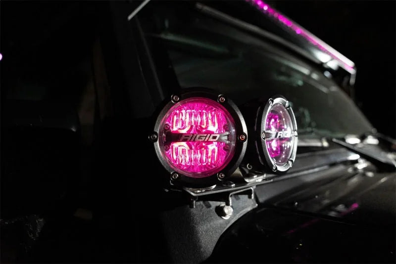 Rigid Industries 360-Series 4in LED Off-Road Drive Beam - RGBW (Pair) - Side View