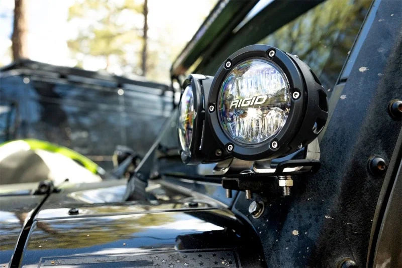 Rigid Industries 360-Series 4in LED Off-Road Drive Beam - RGBW (Pair) - Back View