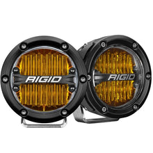 Load image into Gallery viewer, Rigid Industries 360-Series 4in LED SAE J583 Fog Light - Selective Yellow (Pair) - Main Product View